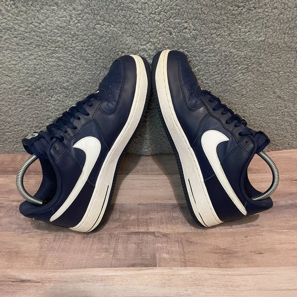 Nike Air Force 1 Men's Midnight Navy Blue 488298-436 Shoes Men Size 9 SHIPS ASAP - Picture 5 of 8